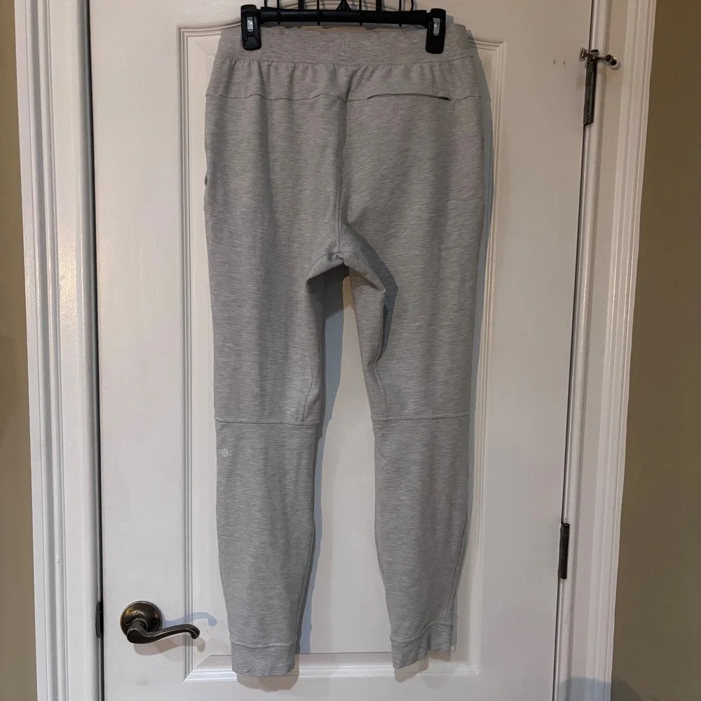 Lululemon City Sweat Joggers Heathered Grey Tapered Sweatpants Size Medium